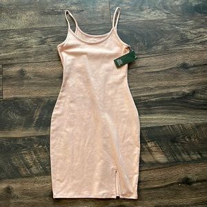 Pink Bodycon Tank Dress